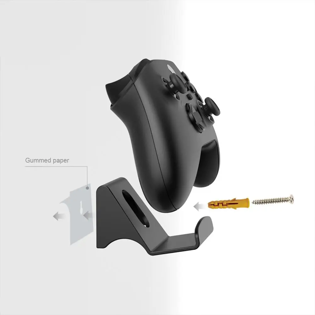 2 Pcs Wall Hanging Bracket Game Handle Controller Headset Hook Hanger Universal Storage Shelf Holder For Ps Xbox Switch Pro