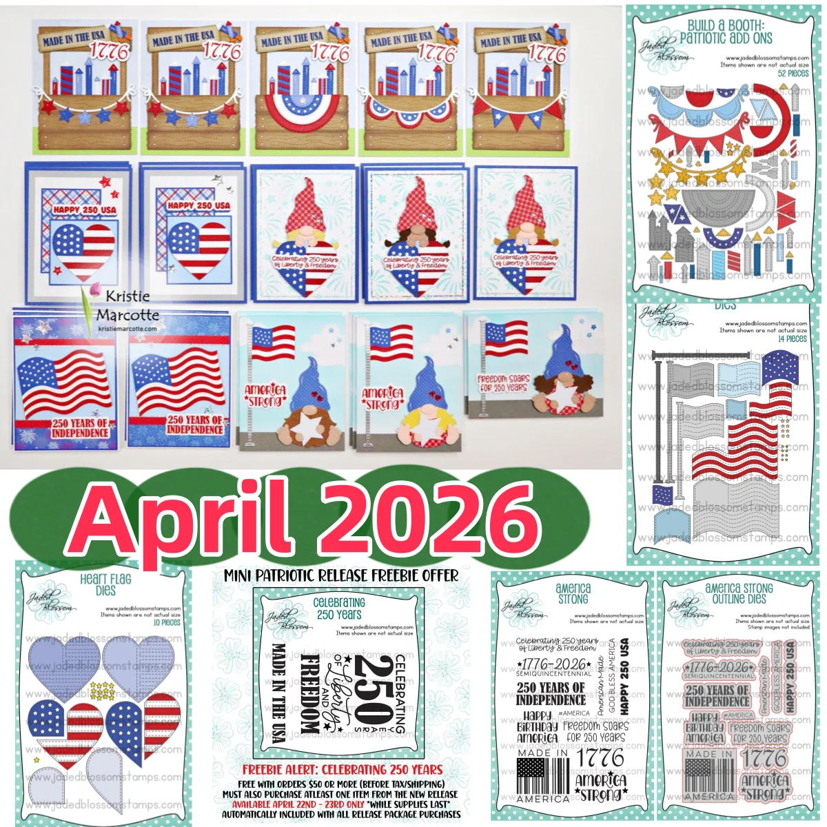 

Flag Patriotic Heart Metal Cutting Dies Clear Stamps Stencil for DIY Scrapbook Diary Decoration Embossing Template April 2026