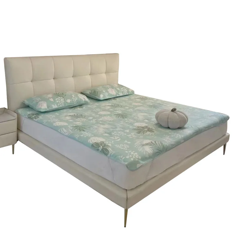 

Technology cloth, cream style, master bedroom, double bed, light luxury, French, modern, simple, Nordic