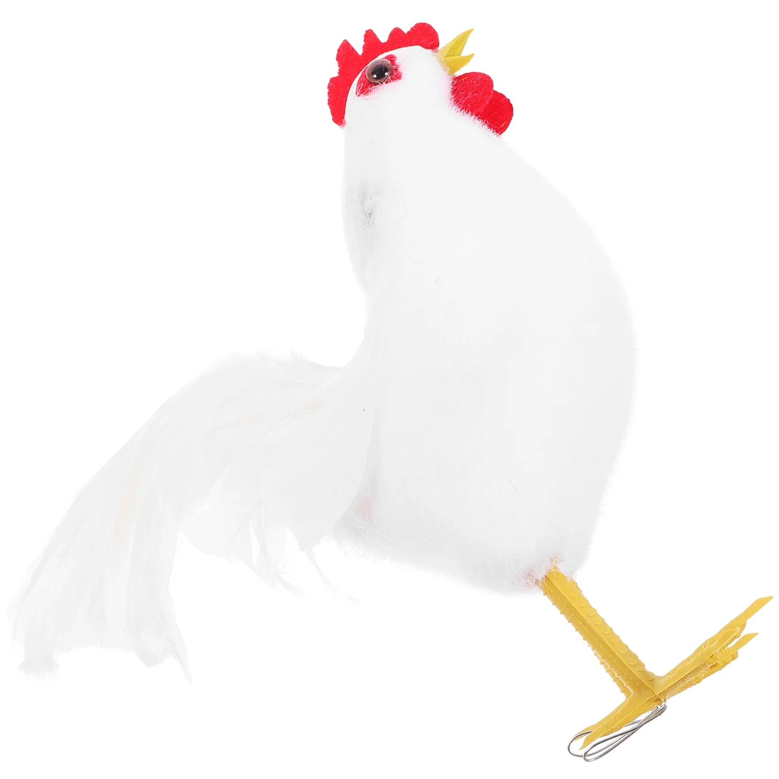 

Baby Chicken Costume Simulated Rooster Decoration Cock Plastic Poultry Egg Garden Model