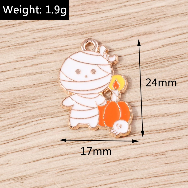 10 Stück 13 x 25 mm Punk-Emaille-Kreuz-Charms für Schmuckherstellung, Anhänger, Halsketten, Ohrringe, DIY, handgefertigte Schlüsselanhänger, Bastelzubehör – Detail 19