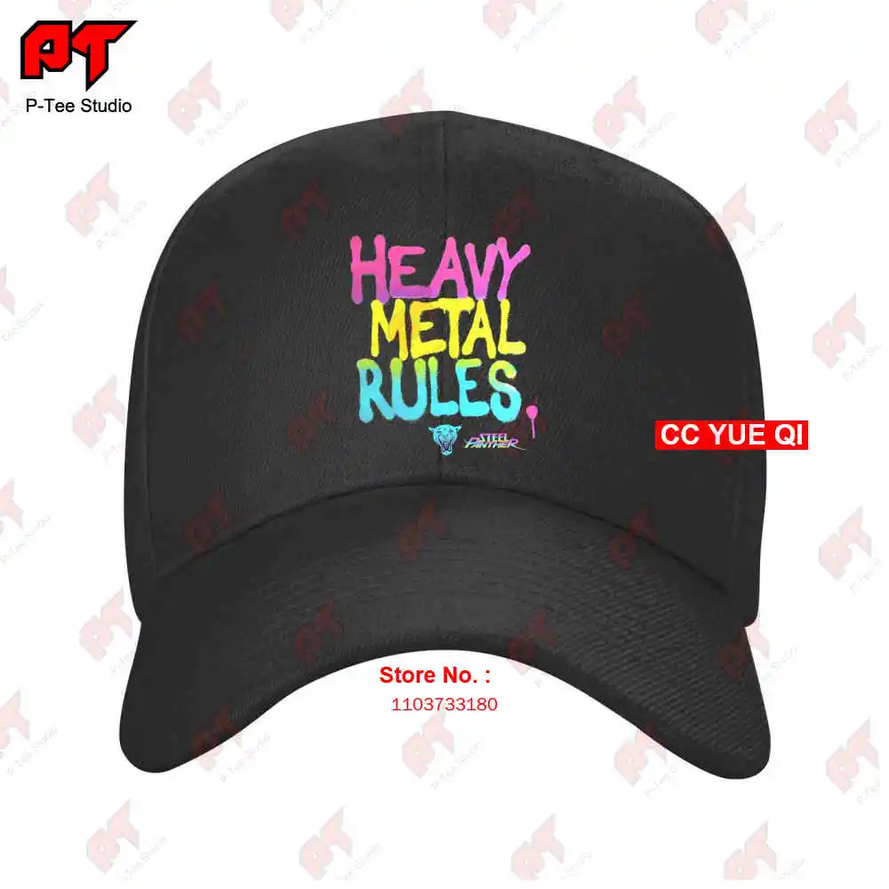 Steel Panther Heavy Metal Rules Us Tour Concert Hair Rock Baseball Caps Truck Cap H9W2