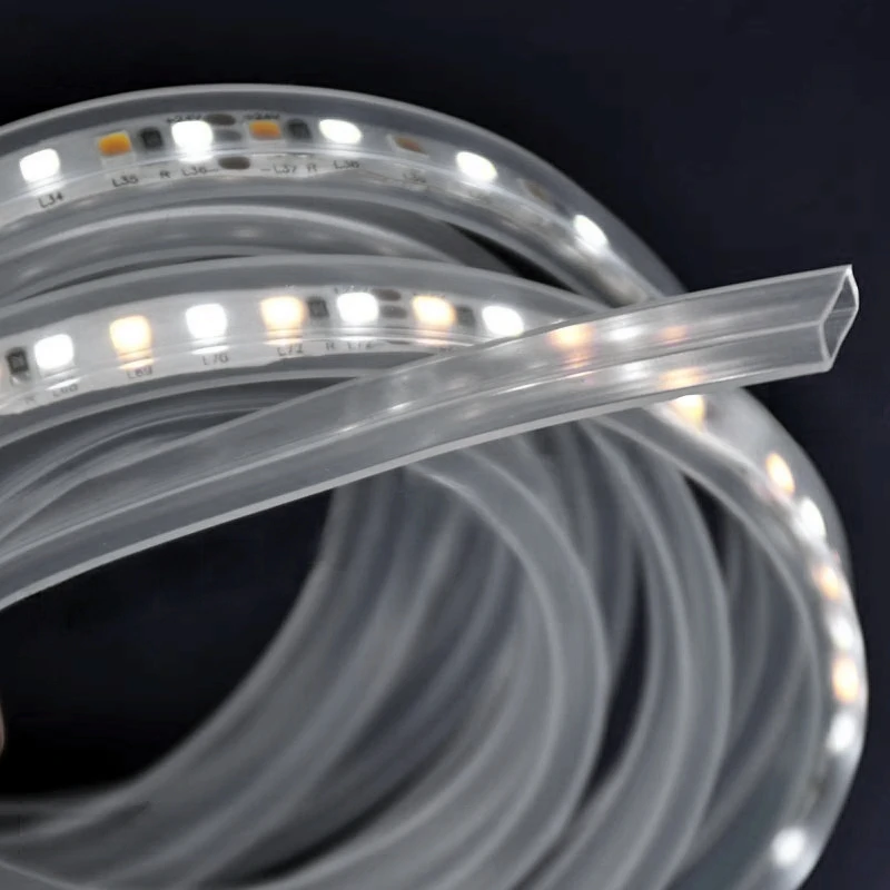 Waterproof LED Strip Silicone Tube IP67 Transparent Flexible Hose For SMD2535 5050 WS2811 WS2812b Clear Pipe Strip Light Fitting