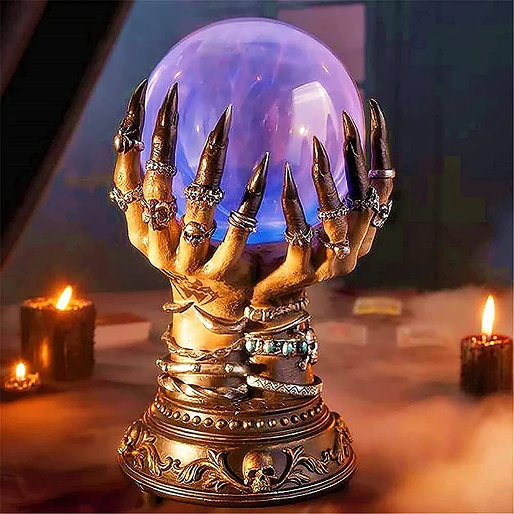 ZK40 Creative magical scene arrangement prop luminous magic hand lamp style 2 European standard (wick random)