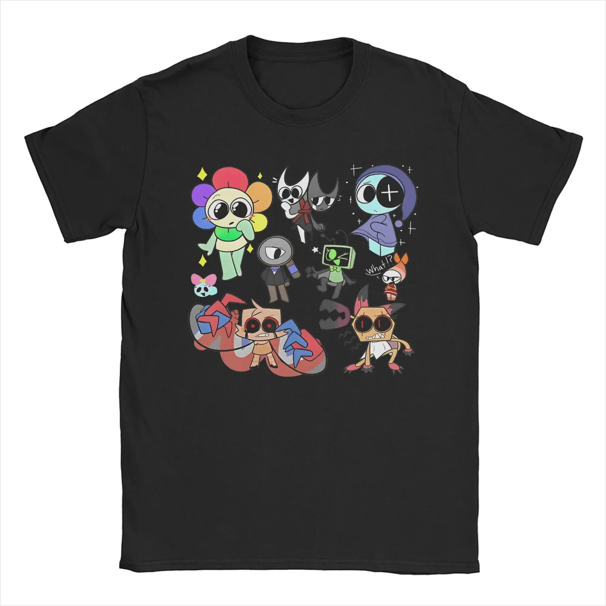 Dandy's World Game Cute Funny Graphic Expression Printing T Shirts Men Women Cotton Tee Shirt Clothing