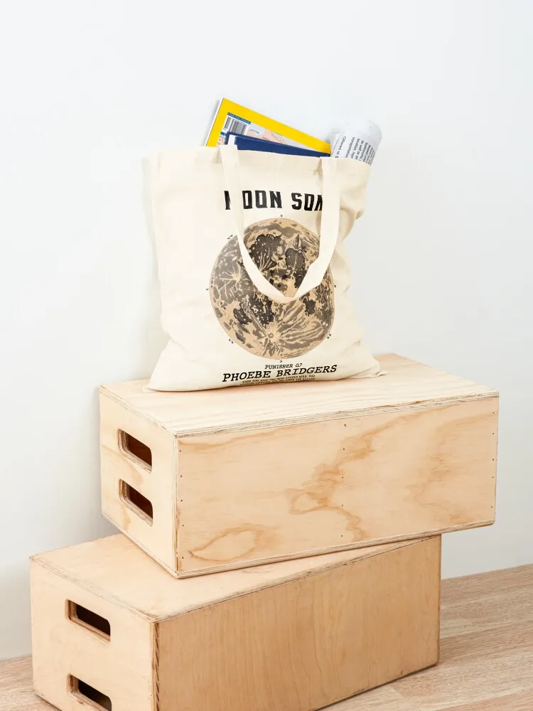 فيبي بريدجرز مون سونغ حمل حقيبة تسوق أكياس قابلة للطي سوبر ماركت حقيبة قابلة للطي حمل حقيبة جامعة حقائب النساء