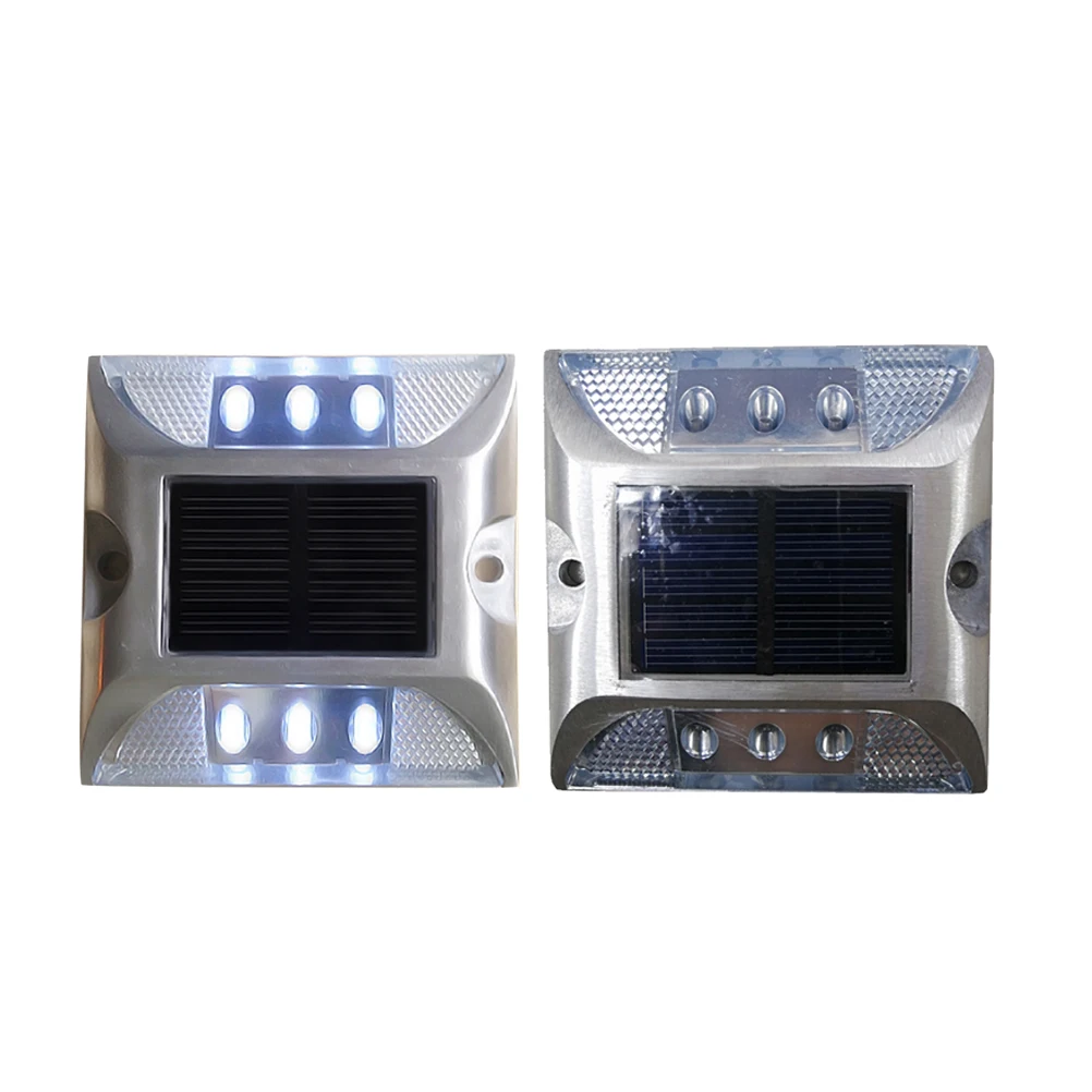 Solar Deck Lights LED Road Studs Weatherproof IP68 Reliable for Home Pathway Garden Fence Border Landscape Lighting Night Safety