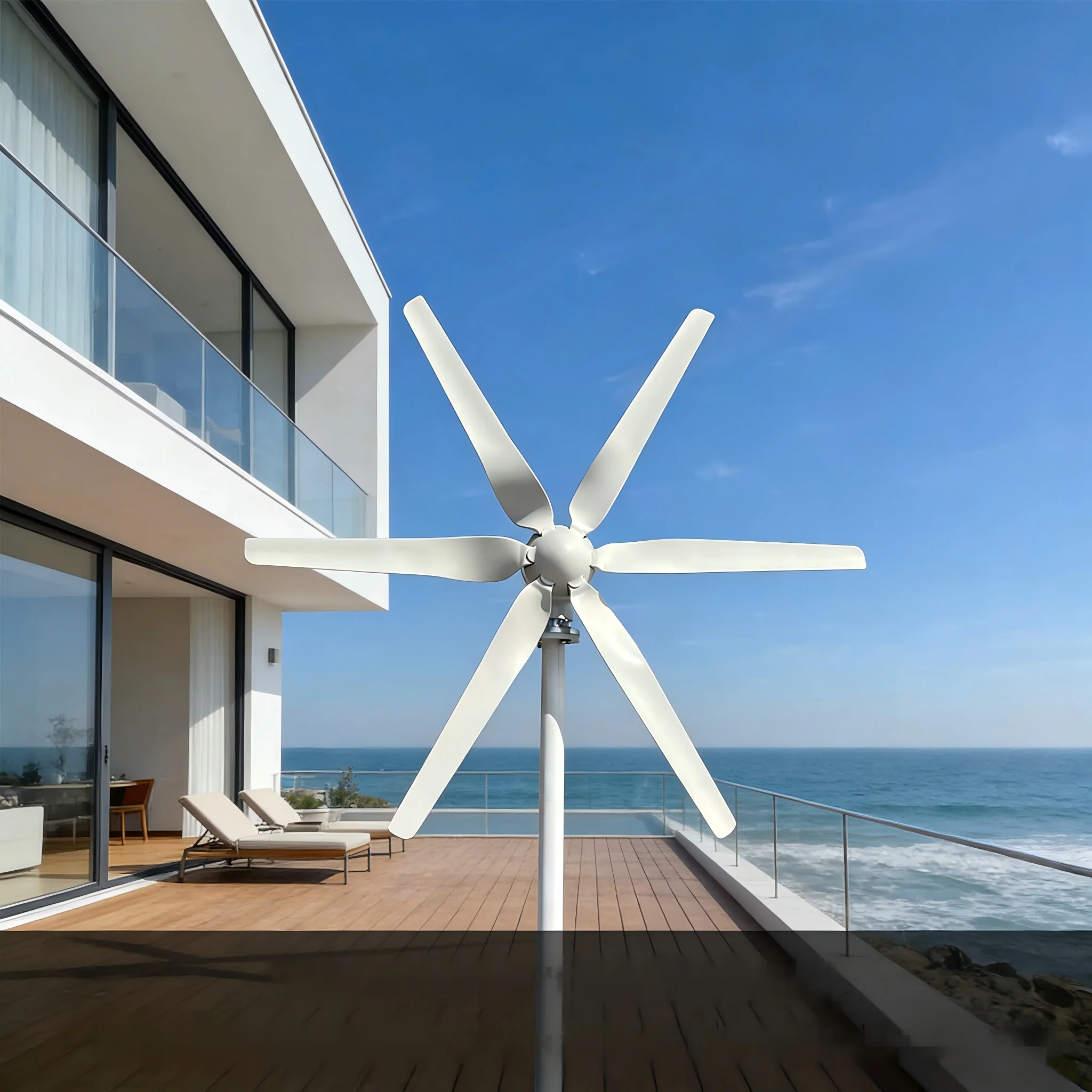 3KW Horizontal Wind Power Generator 12V 24V 48V 3-Phase for Ranch and Barn