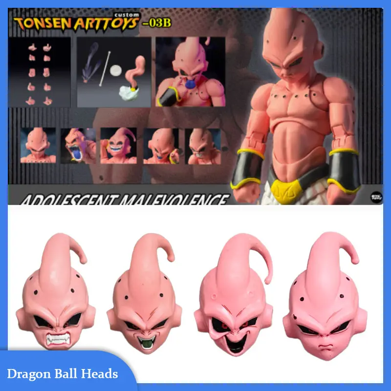 

Tonsenarttoys Dragon Ball Majin Buu Shf Kid Buu Head Accessory Cunning Devourer Headsculpt Set Action Figures Toys