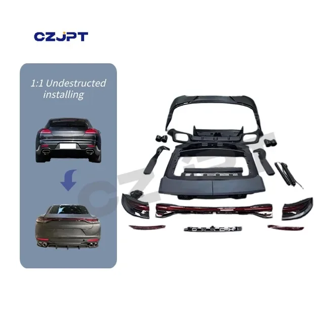 PP Material Car Rear Bumper Body Kit for 970 To 971.2 Upgrade for Porsche Panamera