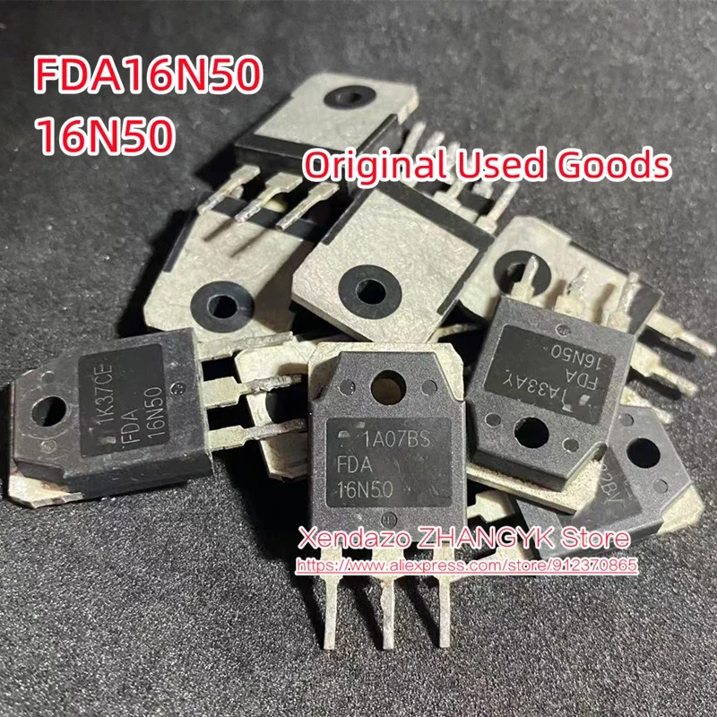 10pcs/lot Original FDA16N50 FQA16N50 16N50 MOSFET N-CH 500V 16A TO-3P TO-247 Large Chip Power Transistors