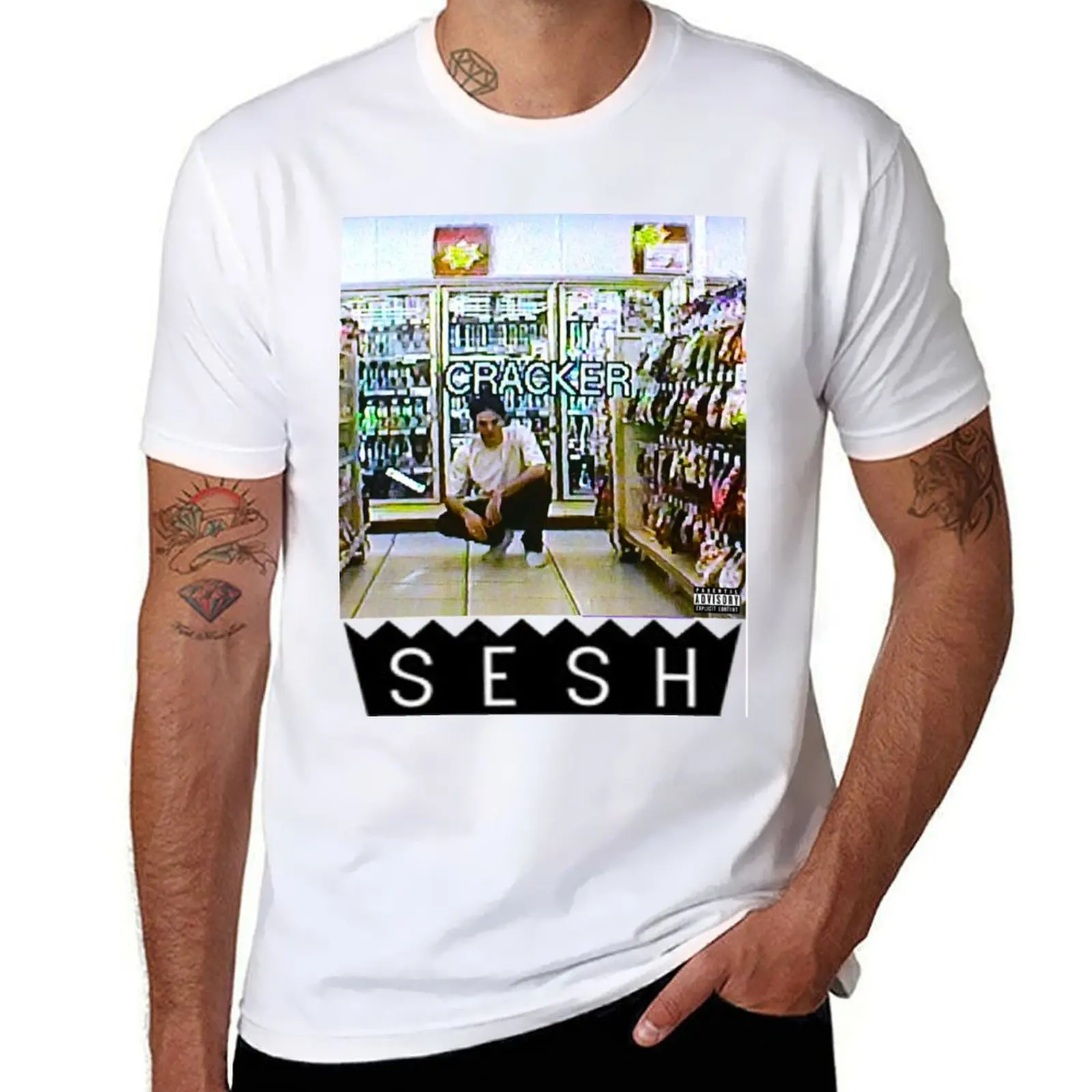 

Bones Sesh Gas station squat tee T-Shirt t shirt for man t shirts for man pack white T-Shirt