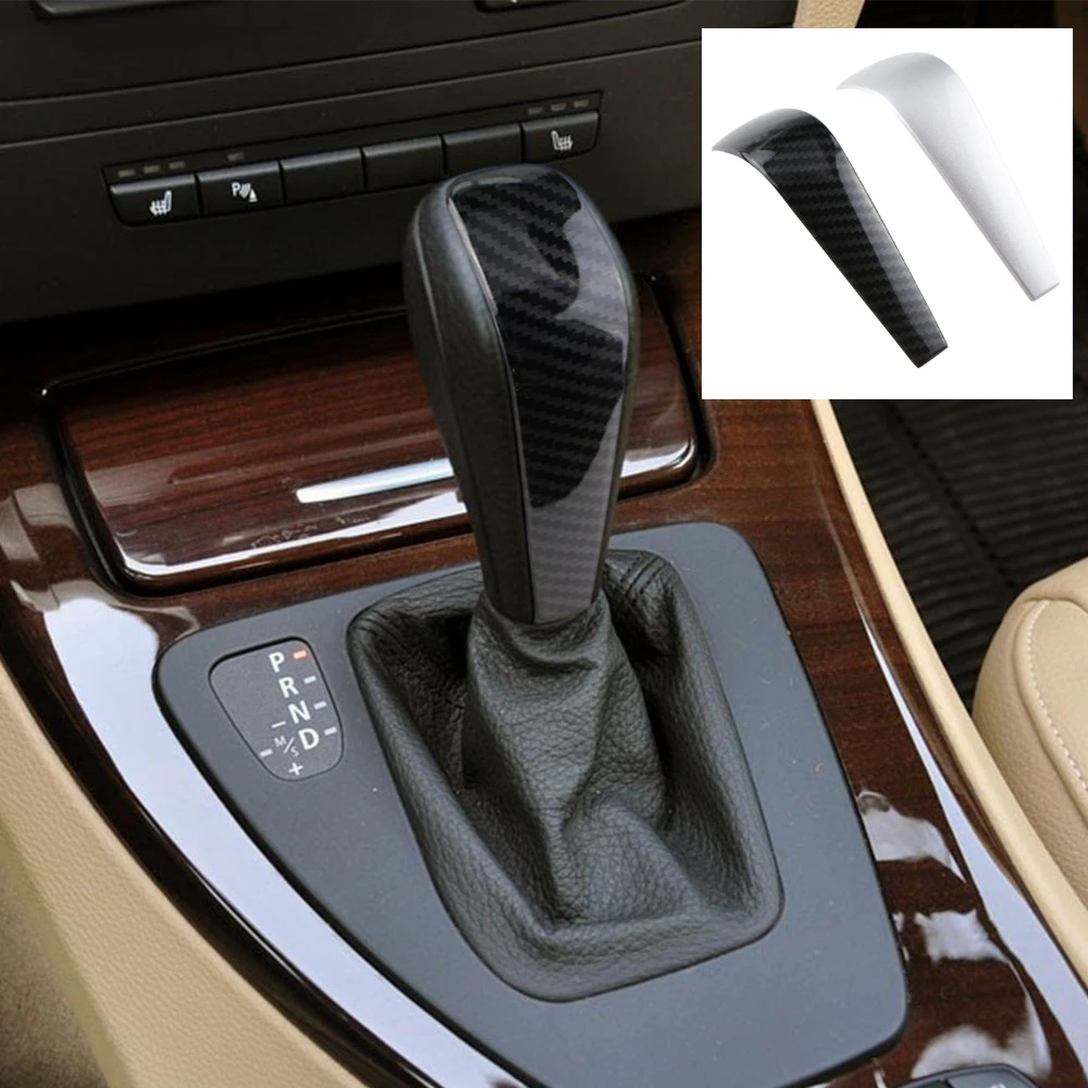 

Carbon Fiber Pattern Gear Shift Knob Cover Trim For Bmw X1 1 3 Series E84 E87 E90 E92 E93 Decorative Cover Sticker