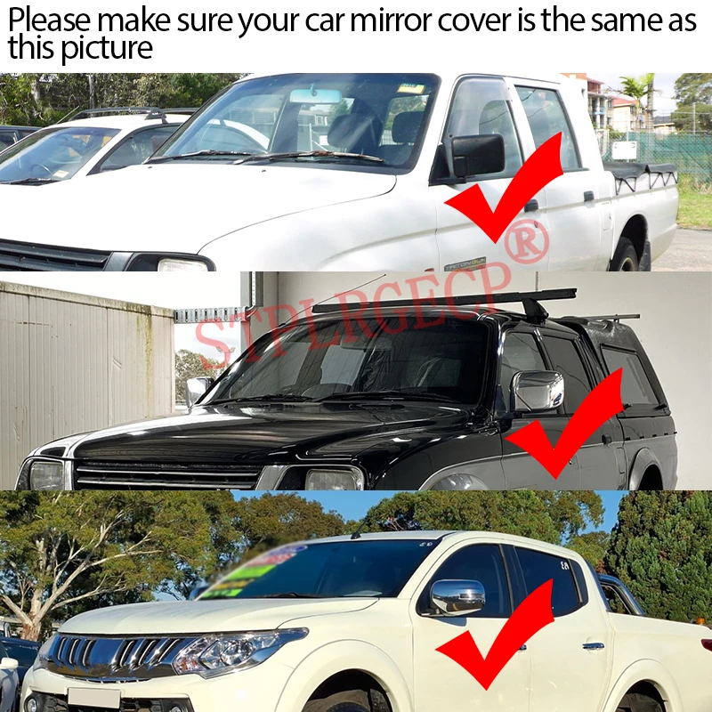 Driver or Passenger Rearview Side Mirror Lens Door Wing Mirrors Glass for Mitsubishi L200 Triton Strada MK K74 1998-2006