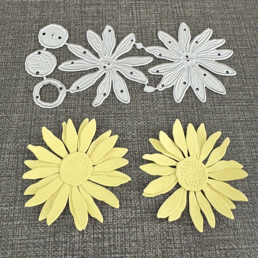 Sonnenblume Metall Stanzformen Form Stempel Serie Scrapbook Papier Handwerk Messer Form Klinge Punch Schablonen Prägung Handwerk Dekoration