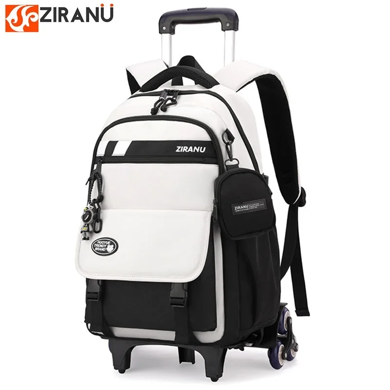 

Рюкзак на колесиках для учащихся начальной школы Mochilas Escolares Infantil, дорожная тележка, школьные сумки для мальчиков, сумка для книг