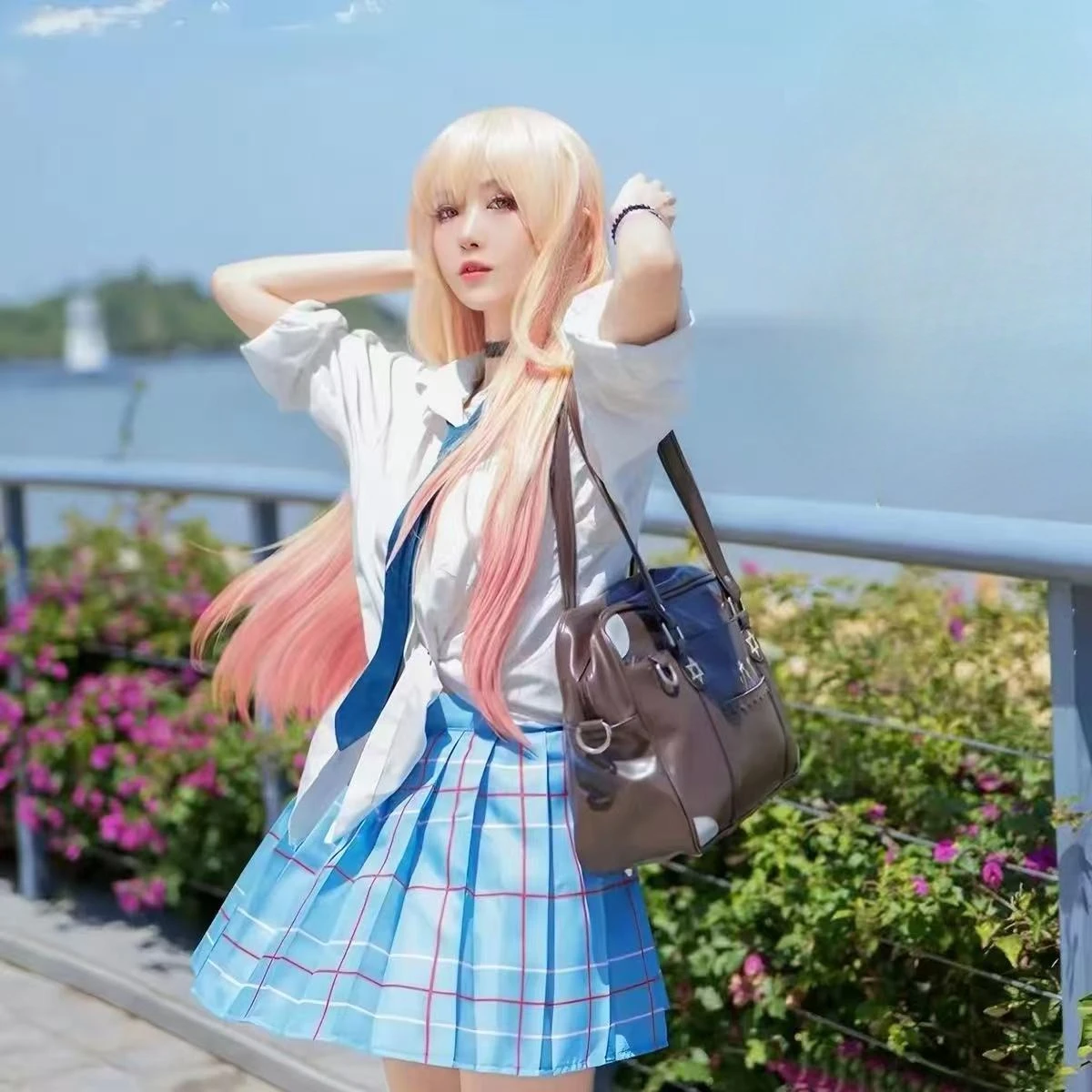 Anime My Dress Up Darling Kitagawa Marin Cosplay Costume Japanese Girl JK School Uniform Skirt Outfits Halloween Daily Outfits
