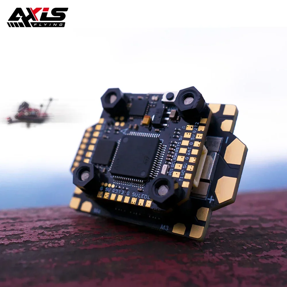 

Контроллер полета Axisflying Argus Mini 55A Stack F7 Pro MPU6000 / ICM-42688-P 55A ESC для радиоуправляемых FPV беспилотных летательных аппаратов