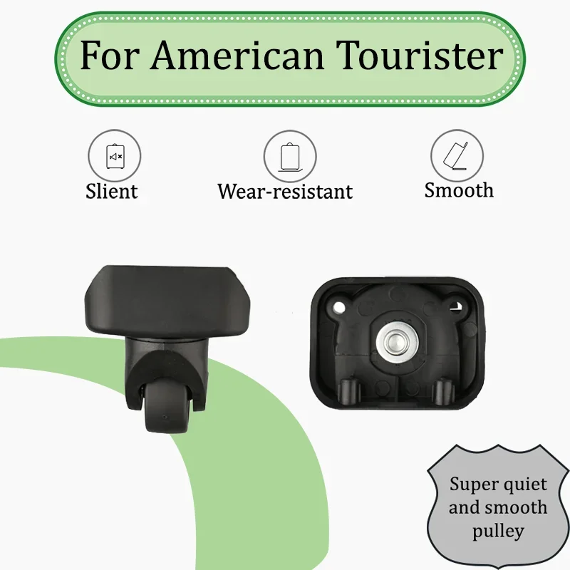 

For American Tourister -050 Silent Replacement Wheels For Luggage - Swivel Rollers Non-Slip Durable Design Easy Installation