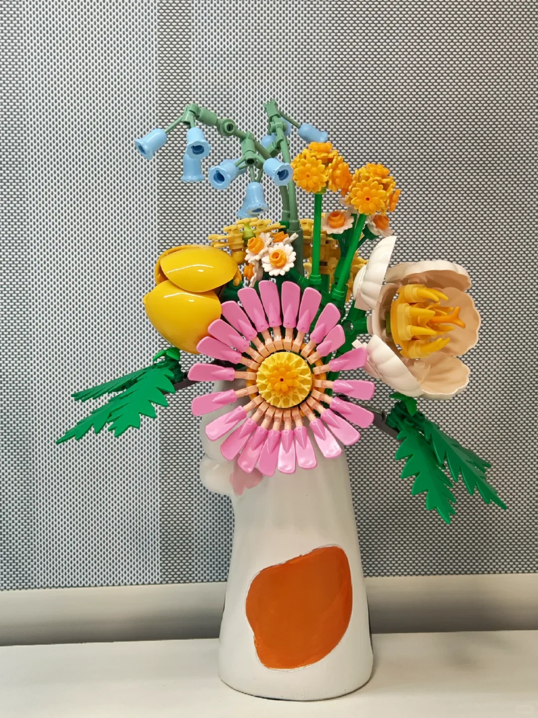 New Bouquet Flower Model Building Blocks, Home Desktop Decoration Ornament, Festival Gift for Hobby Collectors