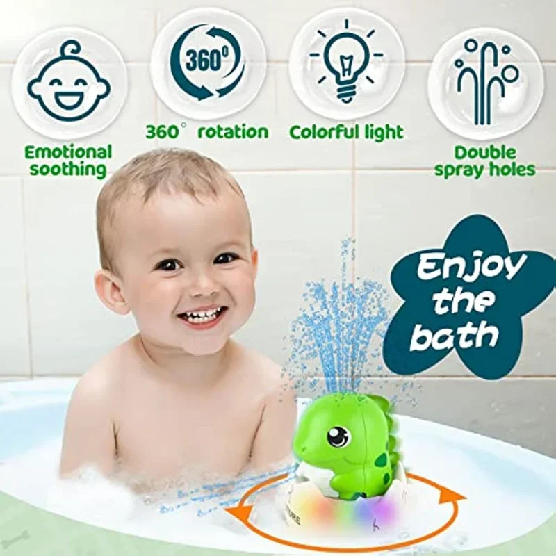 ZHENDUO Whale Automatic Rechargeable Spray Baby Bath Toy Bathtub Shower Toy Suitable for Young Boys Girls