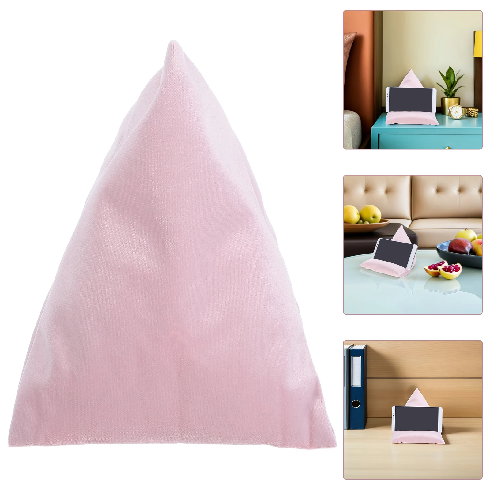 

Triangle Reading Pillow Tablet Stand Holder Durable Practical Use Premium Material Great Gift Choice Family