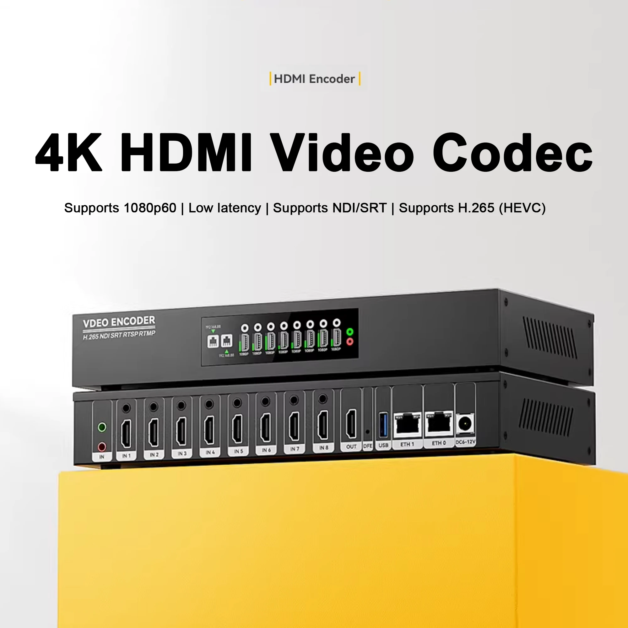 

HD-кодер 4K декодер SRT NDI GB28181