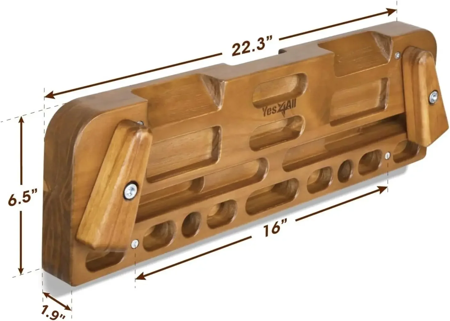 home.Wooden Hang Board/Climbing Board for Doorway - Hand Strengthener Equipment for Training Finger, Grip and Pull Up