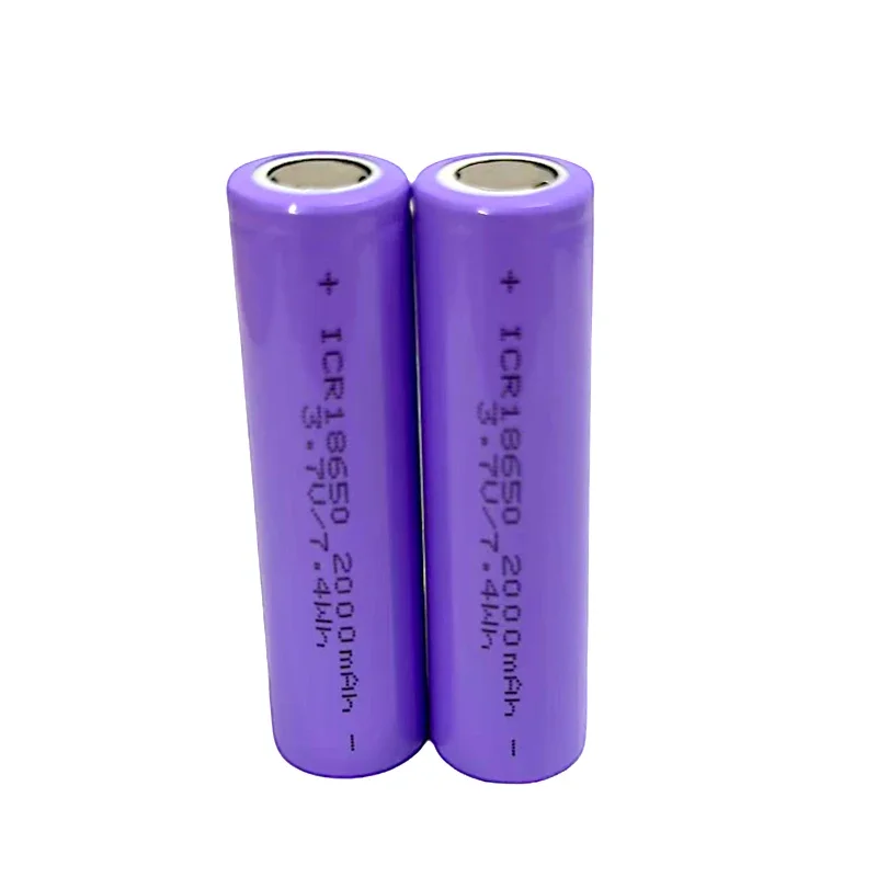 18500 2000mAh 2025 جديد 18500 بطارية ليثيوم أيون قابلة للشحن 3.7 فولت 2000 مللي أمبير تستخدم للمصابيح الكاشفة بطاريات التحكم عن بعد + شاحن #6