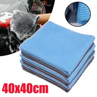 Car Wash Towel Waffle Weave Cloth Cleaning Towel Car Window Care Microfiber Wax Polishing Detailing Towel Weave Absorbent Towel