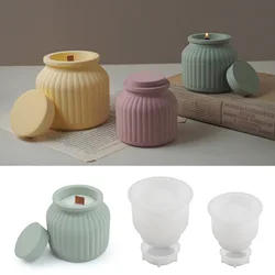 Storage Boxes With Lids Silicone Molds Jars Bottles Gypsum Concrete Mold DIY Candle Cup Mold Ceramic Mold For Small Flower Pots