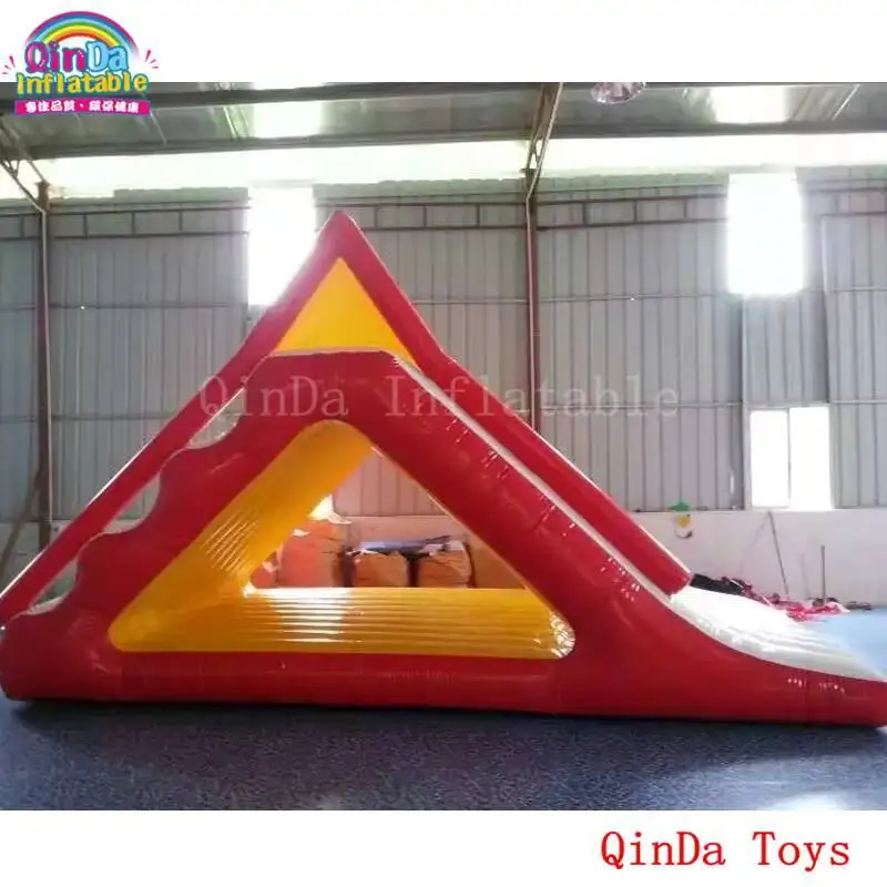2019년 인기 레드 컬러 워터 슬라이드 어린이용, 대형 인플레이터블 워터 슬라이드 수영장용