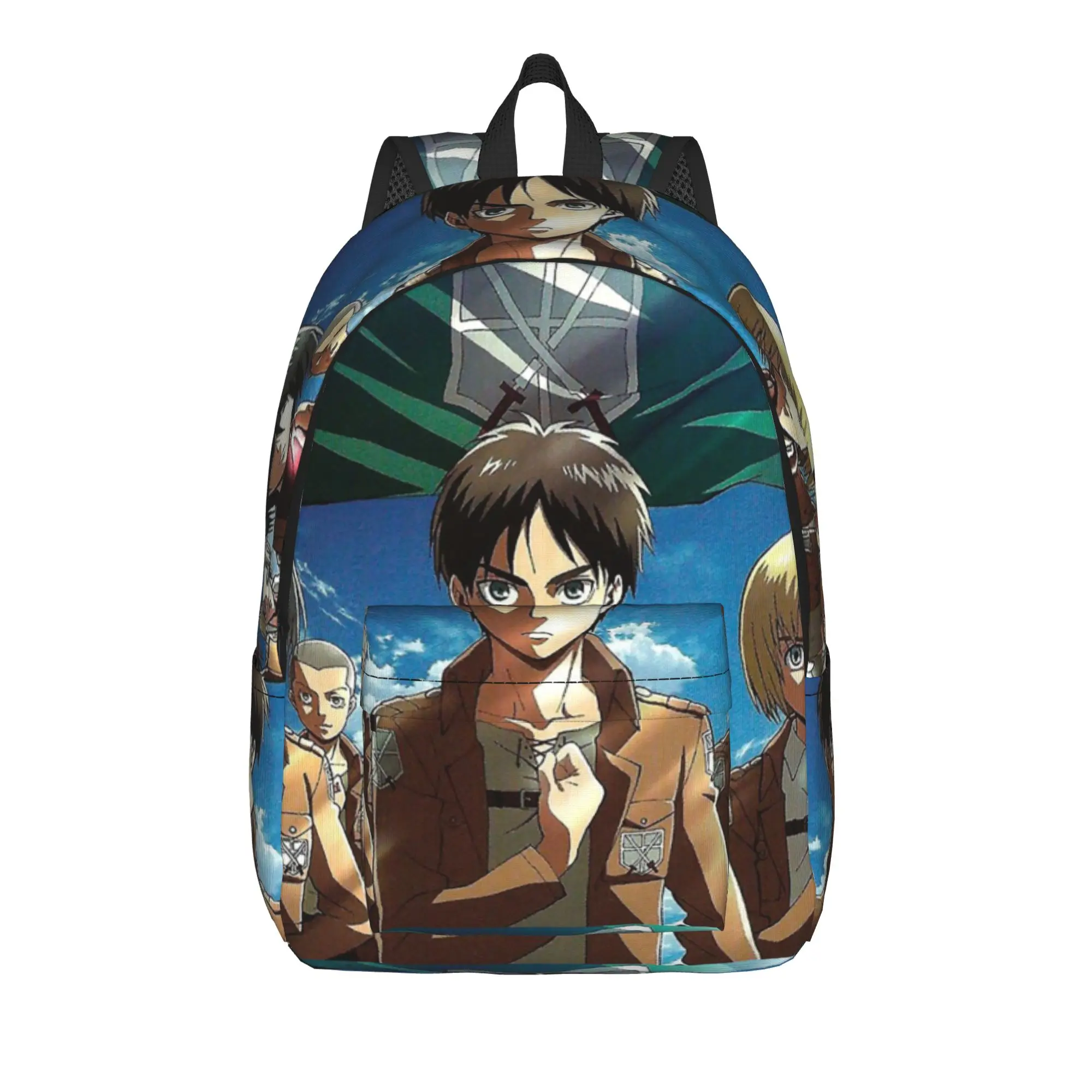 

Shingeki no kyojin Eren Wings Backpack for Men Women Fashion Student Business Daypack Anime College Shoulder Bag with Pocket