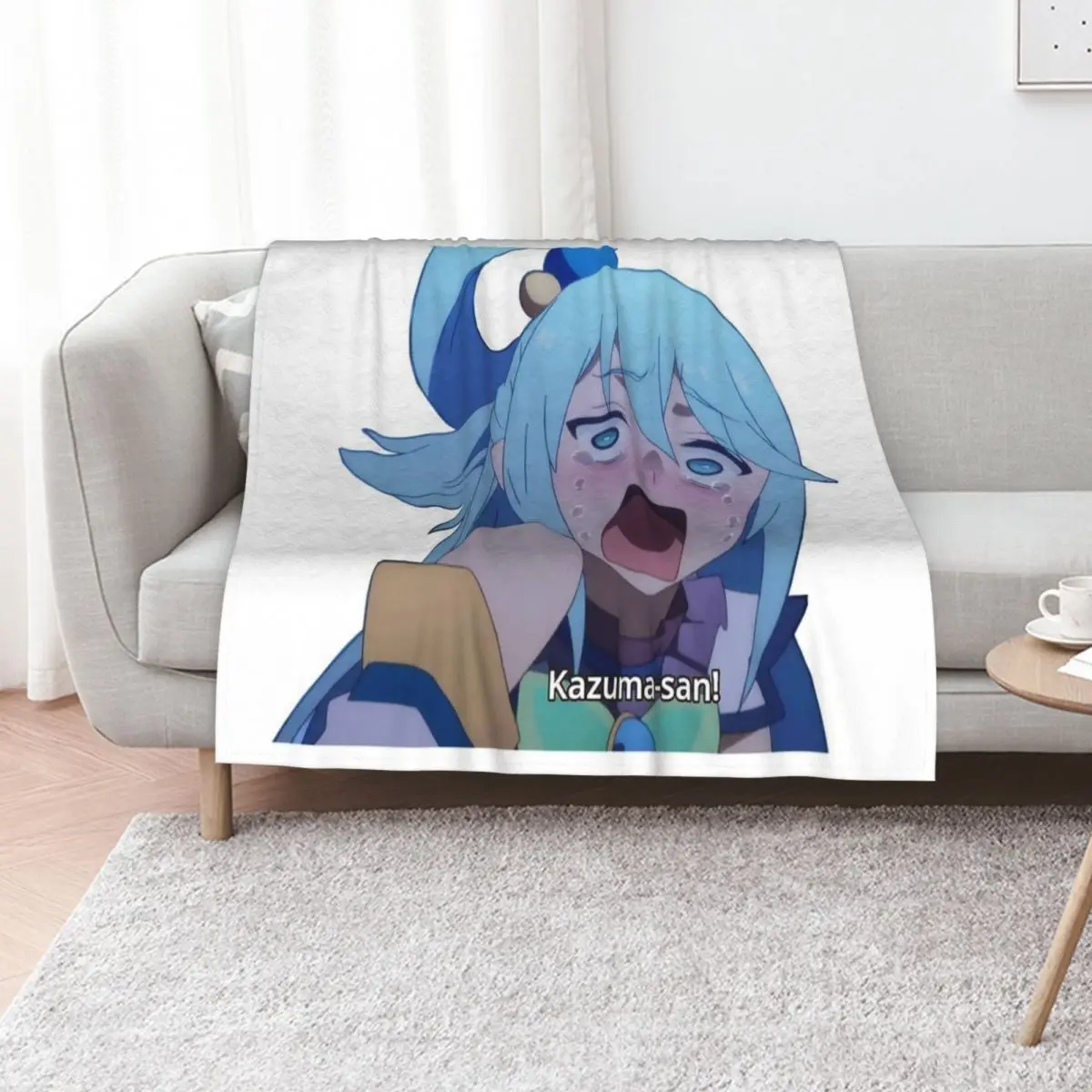

Aqua Screams Throw Blanket Thin Hairy manga anime Blankets