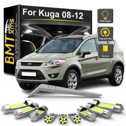 BMTxms 15Pcs LED Interior Light Bulb Kit For Ford Kuga 2008 2009 2010 2011 2012 Car Accessories Canbus Indoor Trunk Lamp