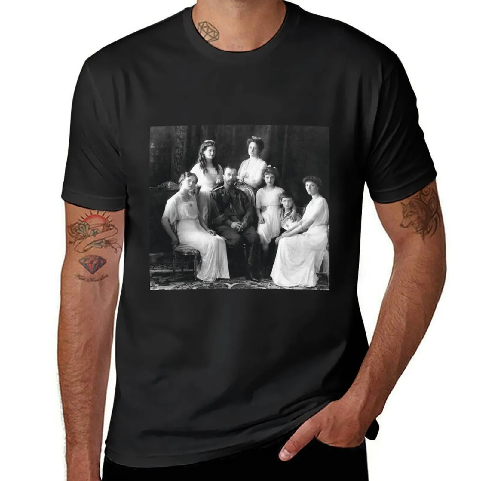 Russian Imperial Family, House of Romanov (1913) T-Shirt cute tops customizeds Blouse men t shirt