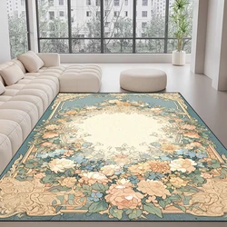 Lichte luxe Europese stijl tapijten woonkamer decoratie bloem tapijt salon bank gebied vloermat slaapkamer garderobe zacht tapijt