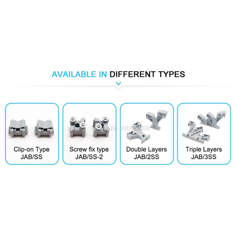 10Pcs BusBar Holder AB/SS AB/SS-2 Single Layer For 3*10/6*6 mm AKG Connection Terminal Block Clamp Direct/Screw Support Bracket