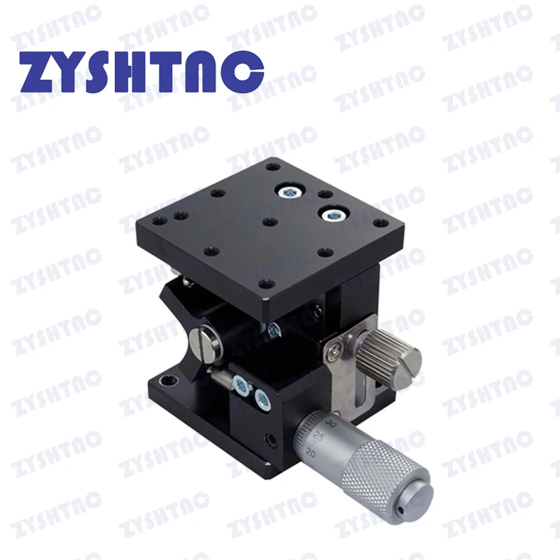 Z axis 40*40mm 60*60mm Optics Displacement Lift Stage Manual fine tuning platform Cross rail Sliding Table stroke 10mm