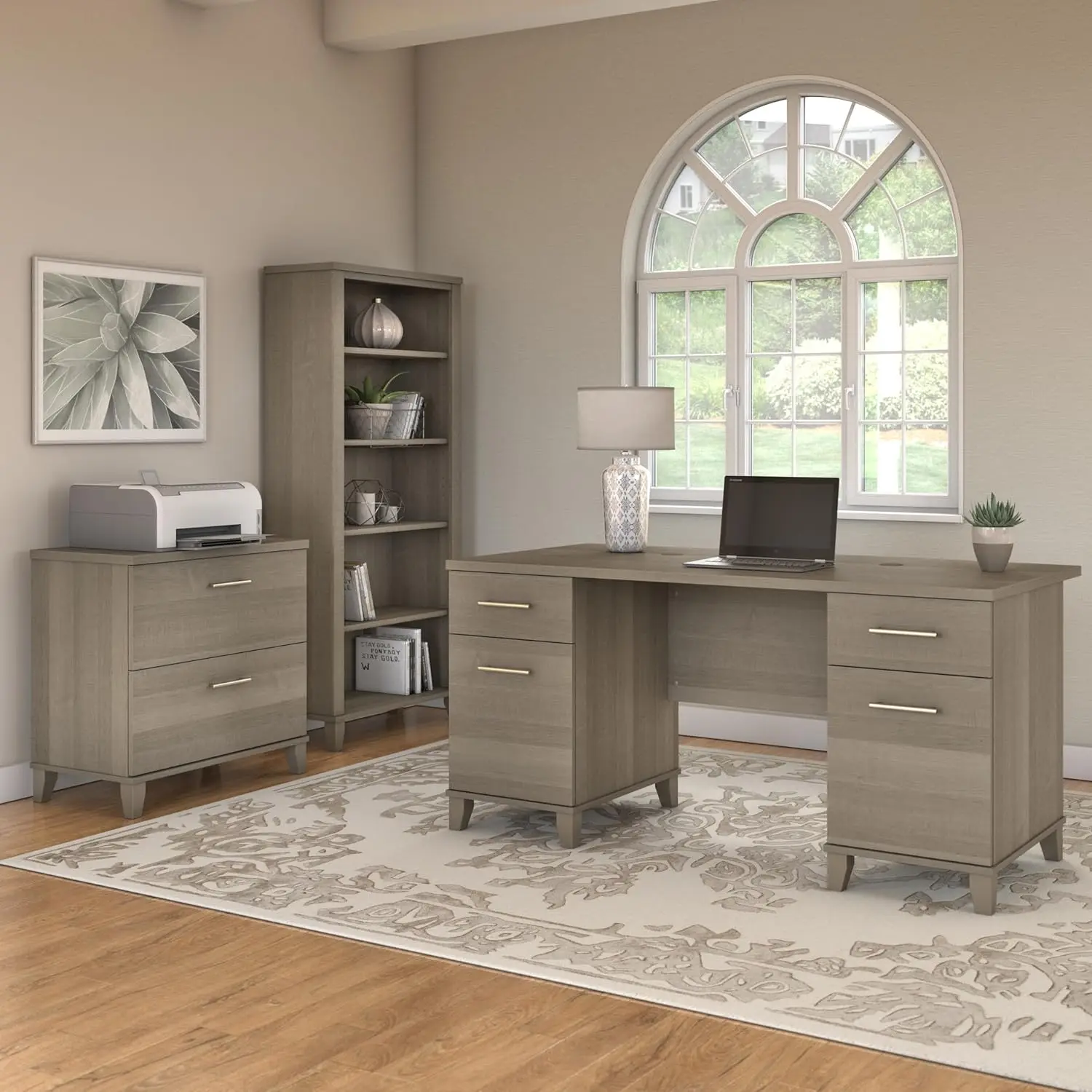 Somerset Lateral File Cabinet, Ash Gray (WC81680)