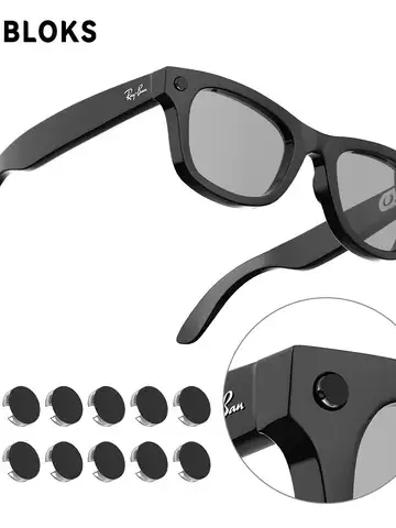 HIBLOKS For Ray-Ban Meta Wayfarer RW4008/RW4006 Skyler RW4010 RW4009/RW4009F AI intelligent Glasses Record Video Shading Sticker