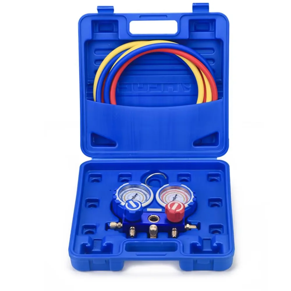 1set Accurate Anti-collision VMG-2-R410A-B Air Conditioning Dual Gauge Refrigerant Pressure Gauge (Tire Dismantling Machine)