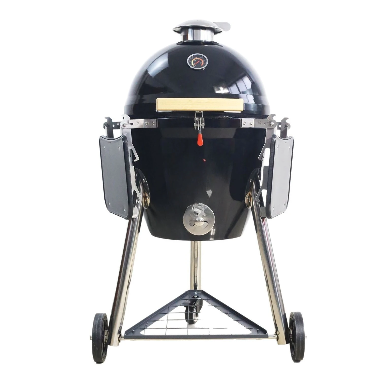 

BBQ outdoor camping 18 inch enamel barbecue grill courtyard stainless steel grill charcoal smoke