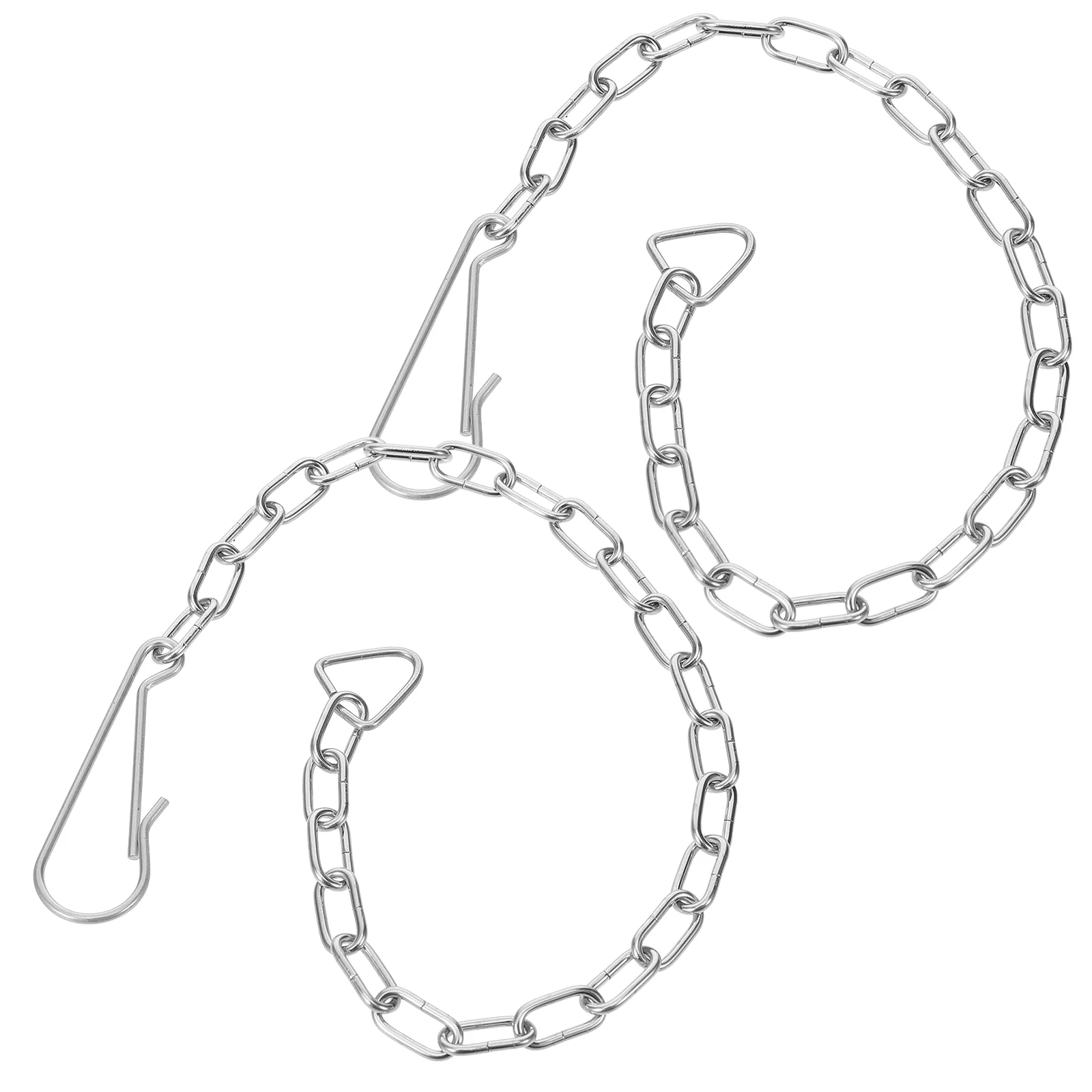 

2 Pcs Toilet Replacement Chain Tank Flapper Lift Baffle Universal Kit Stainless Steel Parts Bowl Flusher