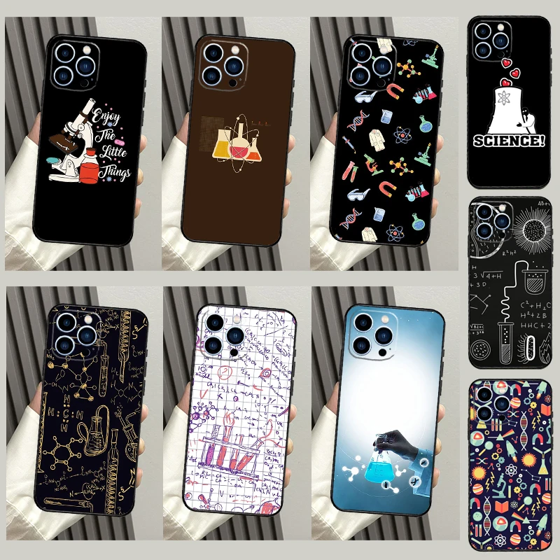 علم الأحياء مختبر قضية الهاتف ، غطاء آيفون 15 ، 12 ، 13 Mini ، 11 ، 12 ، 13 ، 14 برو ماكس ، X ، XS ماكس ، 7 ، 8 Plus ، SE ، XR ، 2020