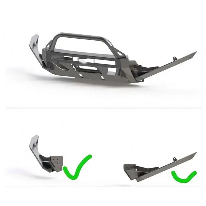 

Gobison Hot Sale Car Accessories Front Bumper Bumper With Two Sides Both Sides For 4Runner 2014+ Bumper