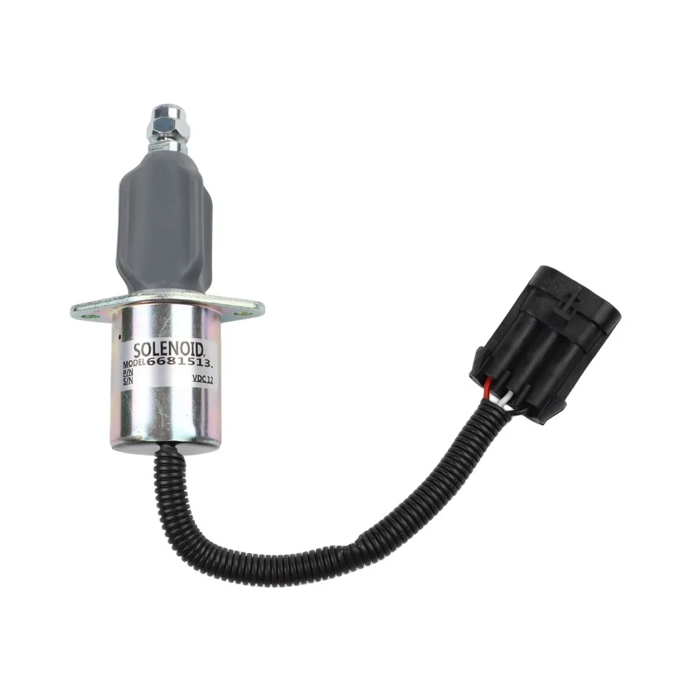 6681513 Fuel Cutoff Solenoid Switch 12V For Bobcat Skid Steer For Loader T190 S185 S175 For Excavator 325 328 331 Heavy