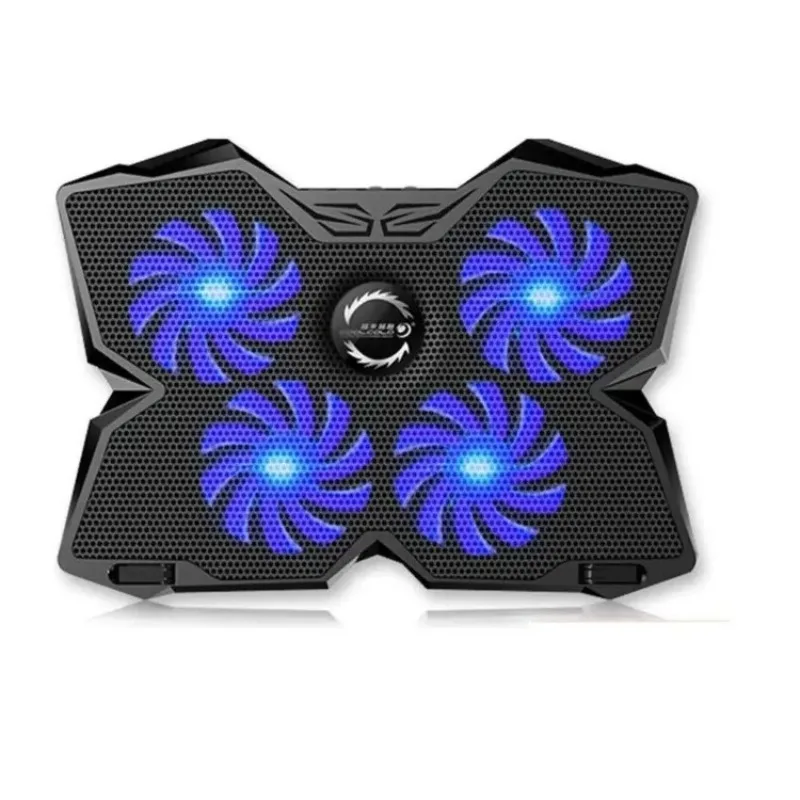 

Laptop Cooling Pad 12"-17" Cooler Pad Chill Mat 4 Quiet Fans Ventilador Usb Adjustable Mounts Laptop Stand Height Angle