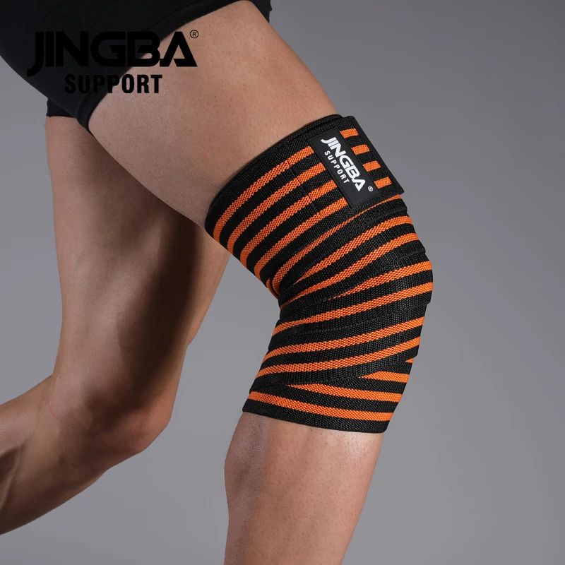 1 PC opaski na kolana mężczyźni Fitness podnoszenie ciężarów bandaż elastyczny kompresja stabilizator kolana pasek sportowy ochraniacze kolan opaski Pad