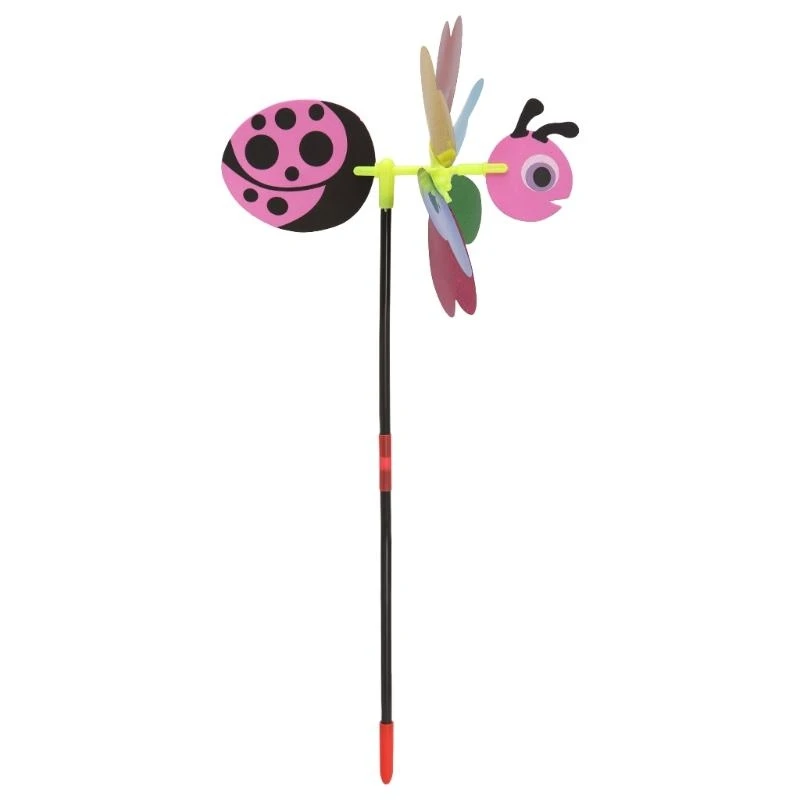 090B 3D Sequins Animal Windmill Wind Spinner Home Garden Yard Decoration Kids Toy
